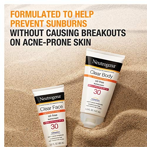 Neutrogena Clear Body BreakoutFree Liquid Sunscreen Lotion for
