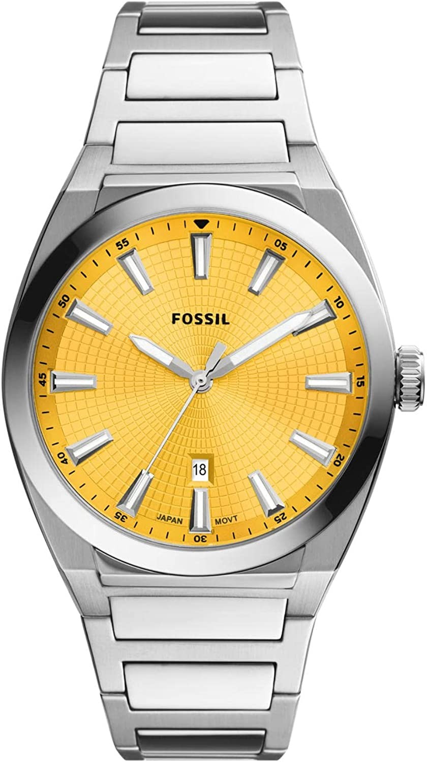 Fossil Everett Men's Watch with Stainless Steel or Leather Band Best ...