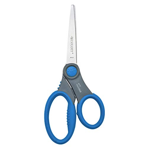 Westcott - Westcott 7 All Purpose Preferred Stainless Steel Scissors, Blue  (43217)