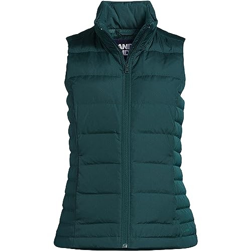 Lands' End Women's Puffer Vest Lightweight Padded Outerwear Best Deals
