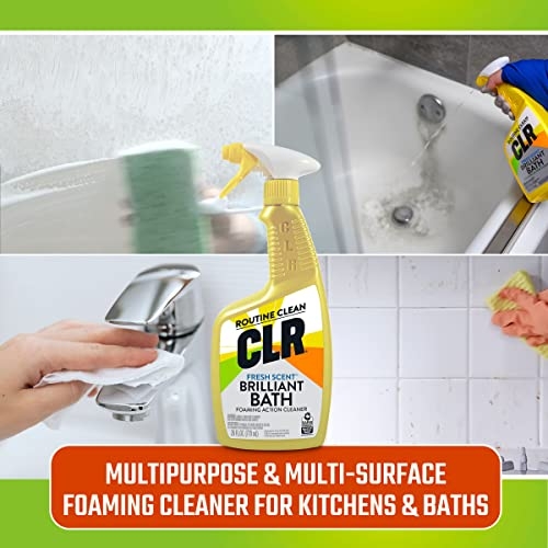 CLR Brilliant Bath, Fresh Scent Foaming Action Cleaner, Spray Bottle