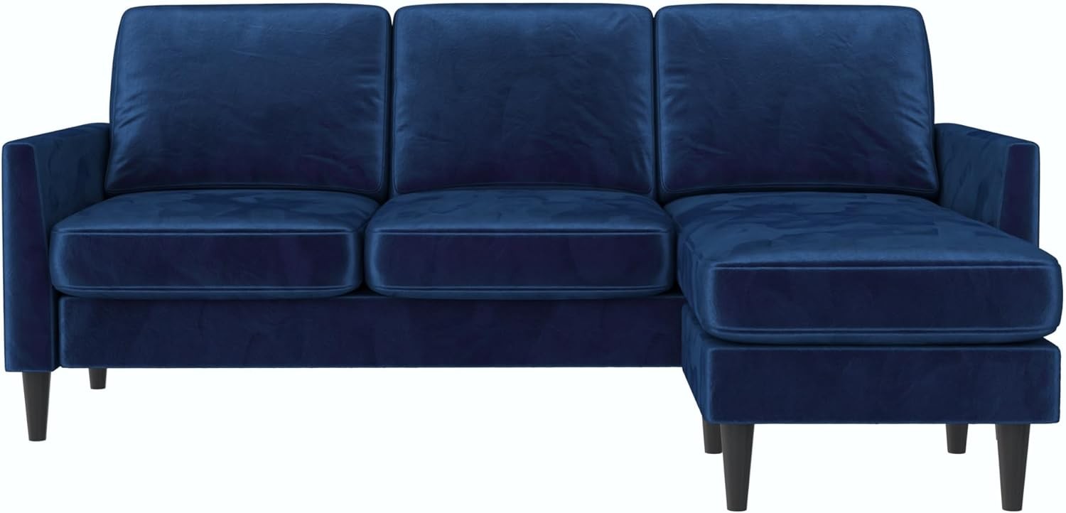 Mr. Kate Winston Sofa Sectional, Blue Velvet Best Deals and Price