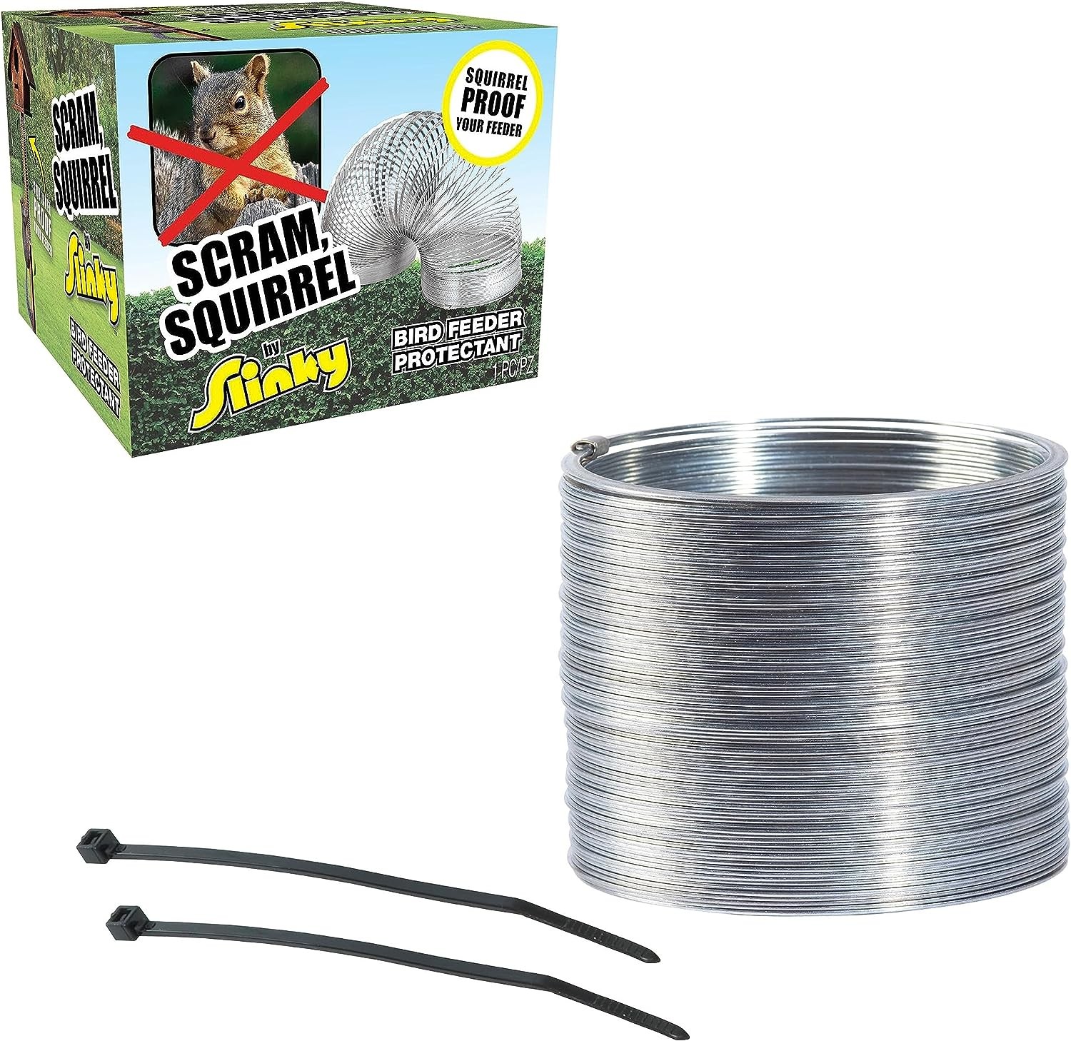 Just Play Scram, Squirrel by Slinky, SquirrelProof Bird Feeder