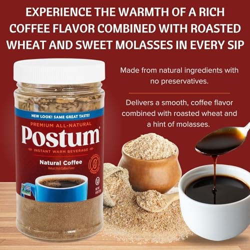 Postum Natural Coffee Flavor Coffee Substitute Caffeine Free Delight ...