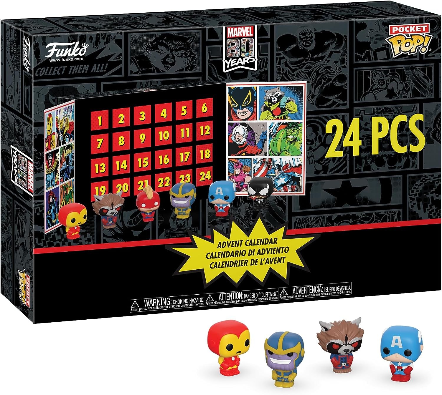 Funko Advent Calendar Marvel 80th Anniversary, 24Pc Best Deals and