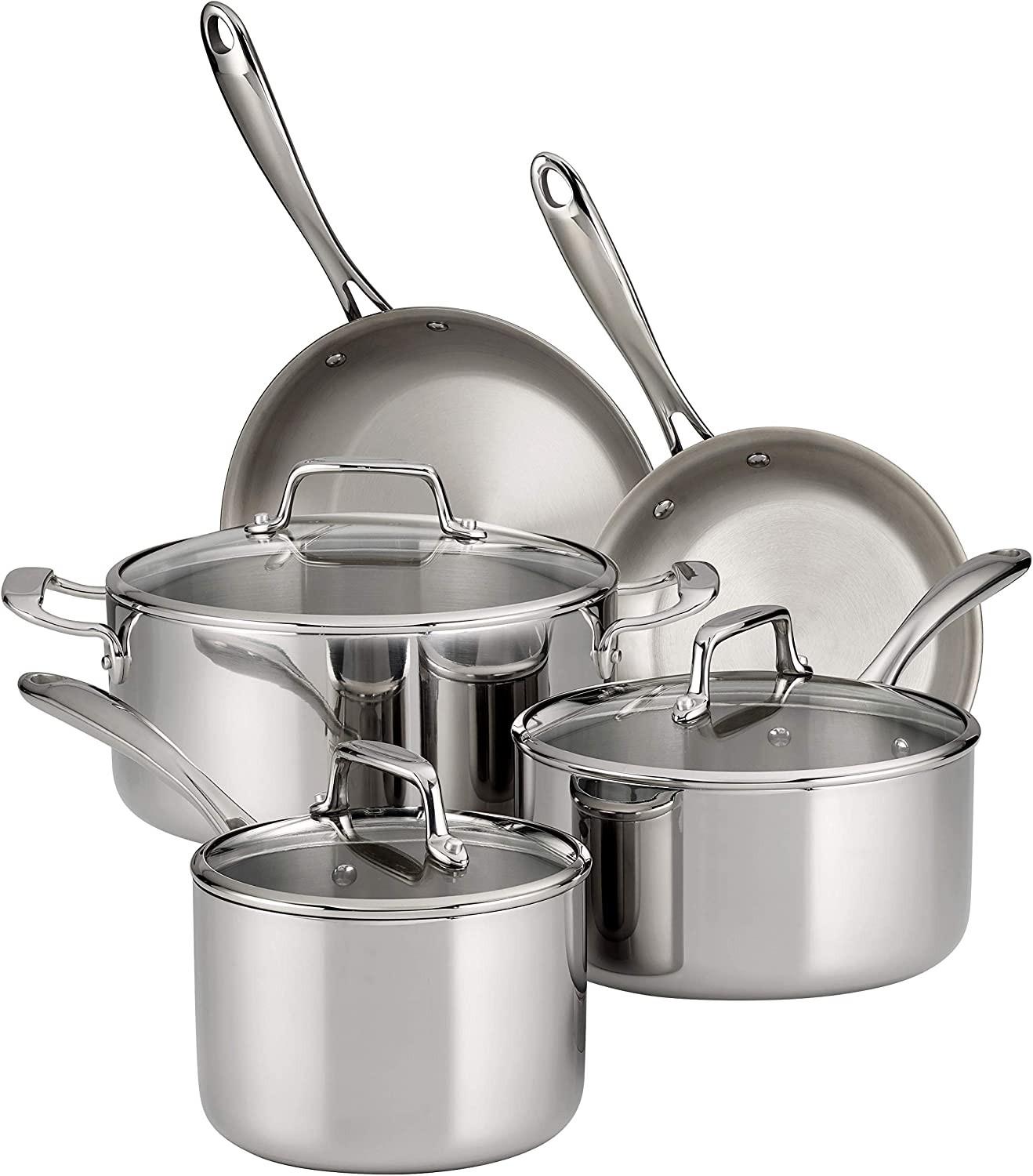 Chantal 8 piece 3.Clad Cookware Set