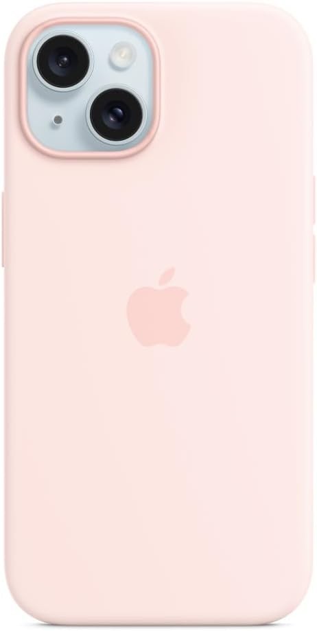 Apple iPhone 15 Silicone Case with MagSafe - Light Pink Best Deals and ...