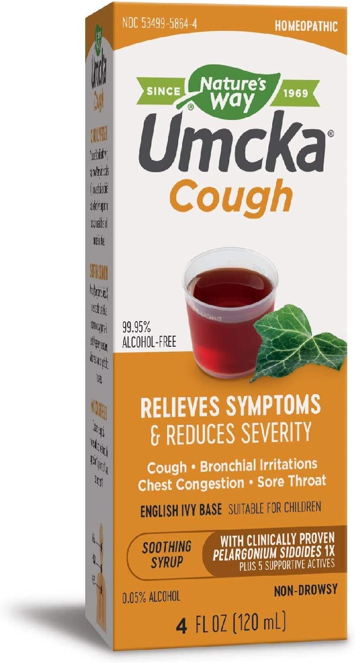 Nature's Way Umcka Cough Syrup for Adults and Kids, Sore Throat, Cough