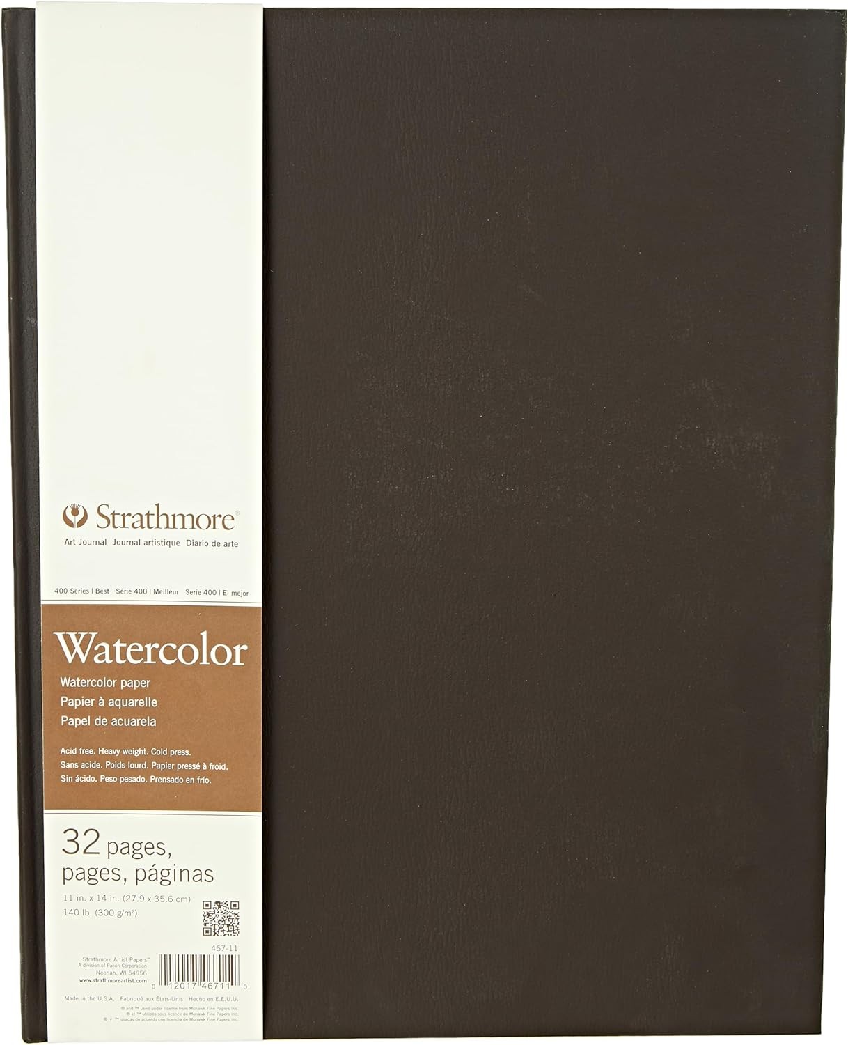 Strathmore Softcover Writing Journal – 64 Blank Sheets, 7.75 X 9.75 Inches, Acid-Free 25% Cotton Paper