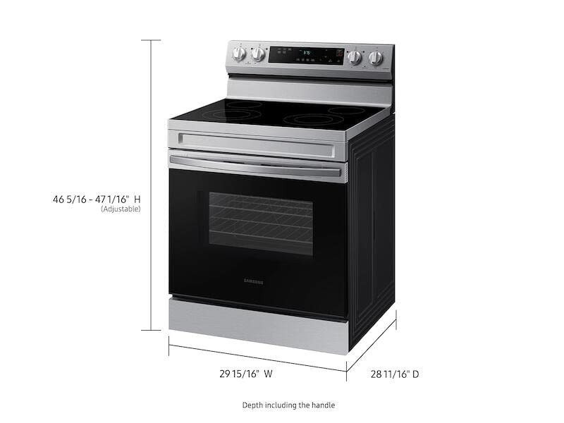 SAMSUNG NE63A6111SS 6.3 cu. ft. Smart Freestanding Electric Range with