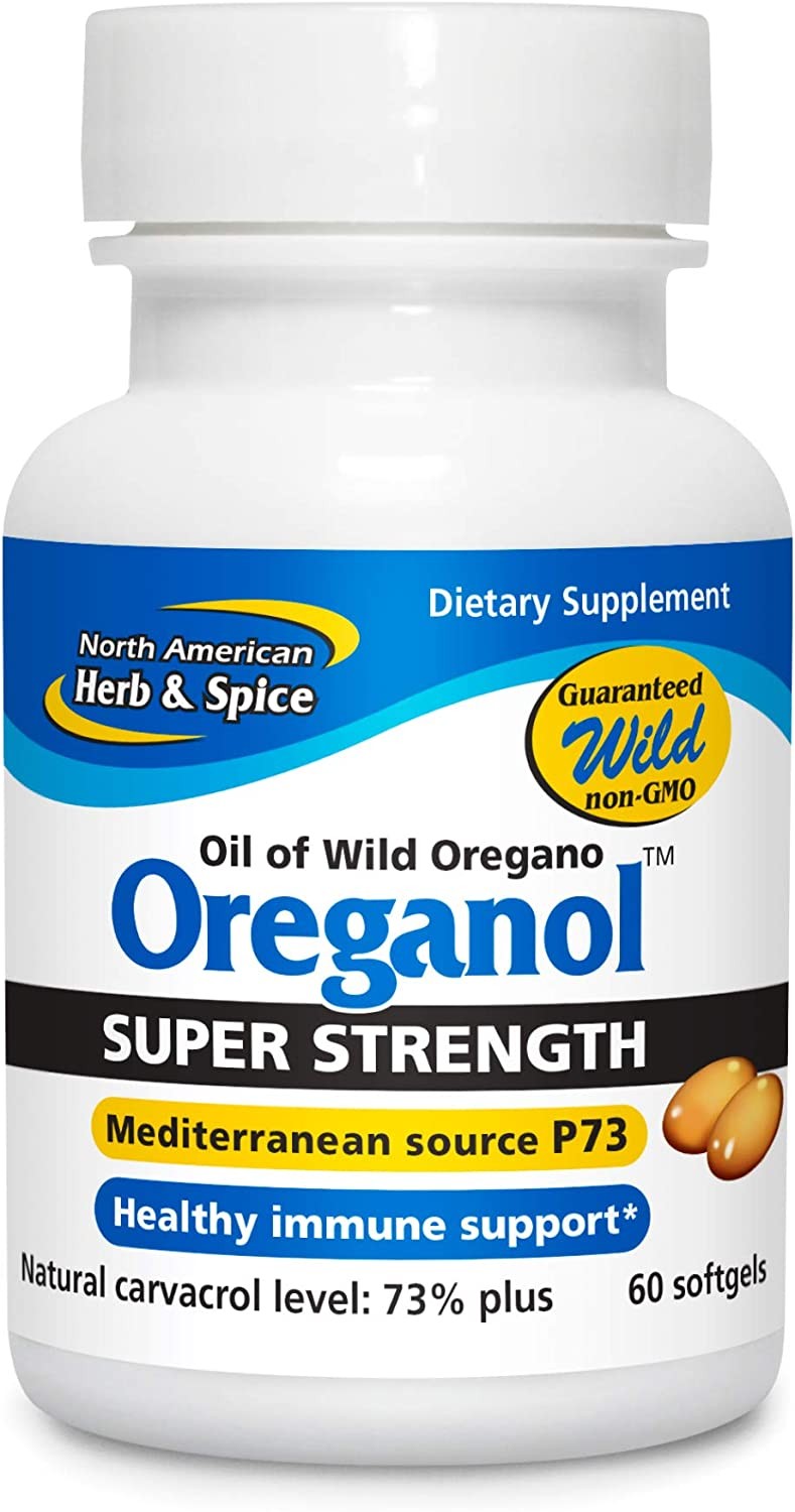 NORTH AMERICAN HERB & SPICE Super Strength Oreganol P73 - 60 Softgels ...