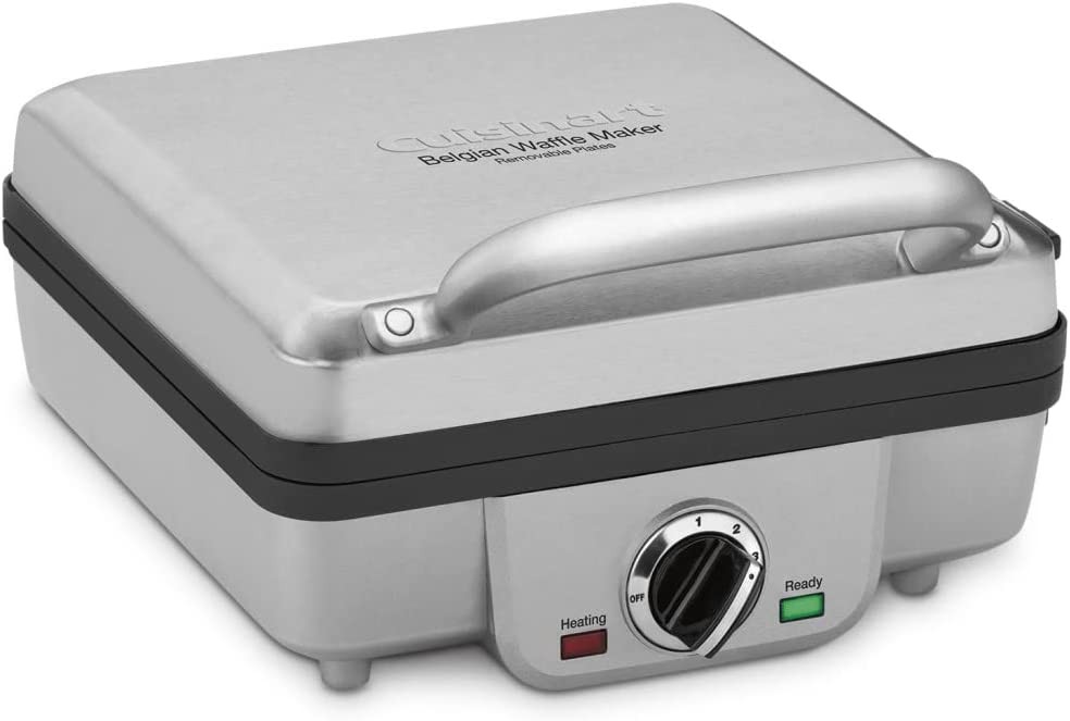 Cuisinart WAF300P1 Belgian Waffle Maker with Pancake Plates, Brushed