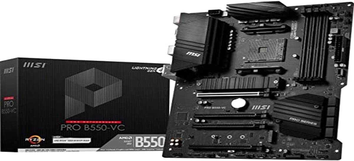 MSI PRO B550-VC ProSeries Motherboard (AMD AM4, DDR4, PCIe 4.0, SATA ...