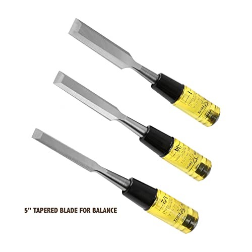 Buck Brothers 1201030 3Piece Professional Wood Chisel Set, Woodwork