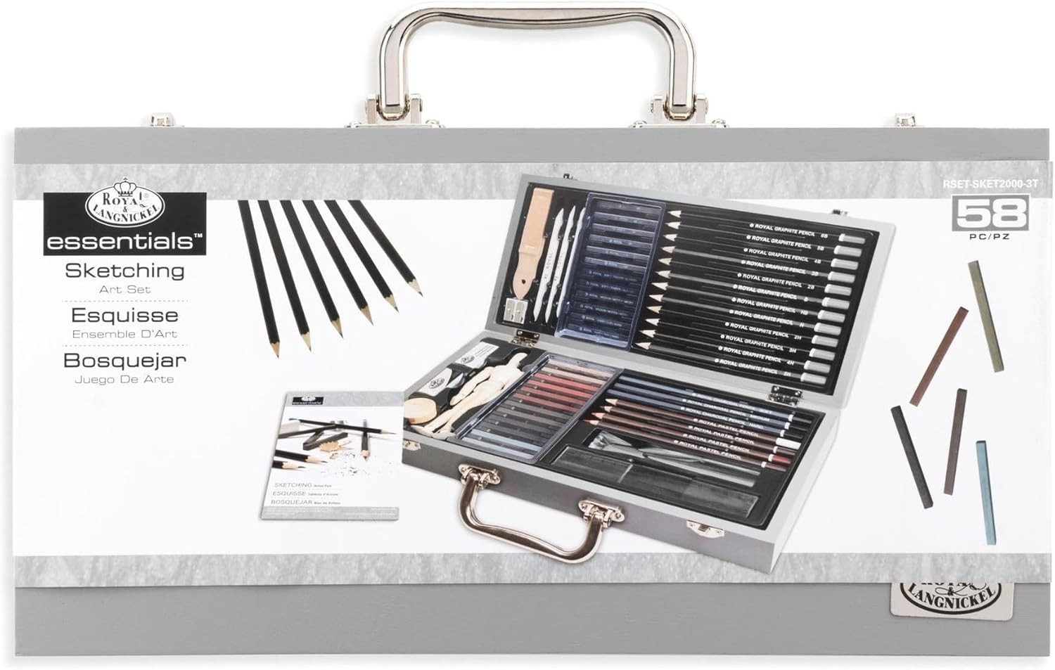 Royal & Langnickel Künstler Set 'Stilleben' – Zeichen- & Skizzierutensilien In Aluminiumbox