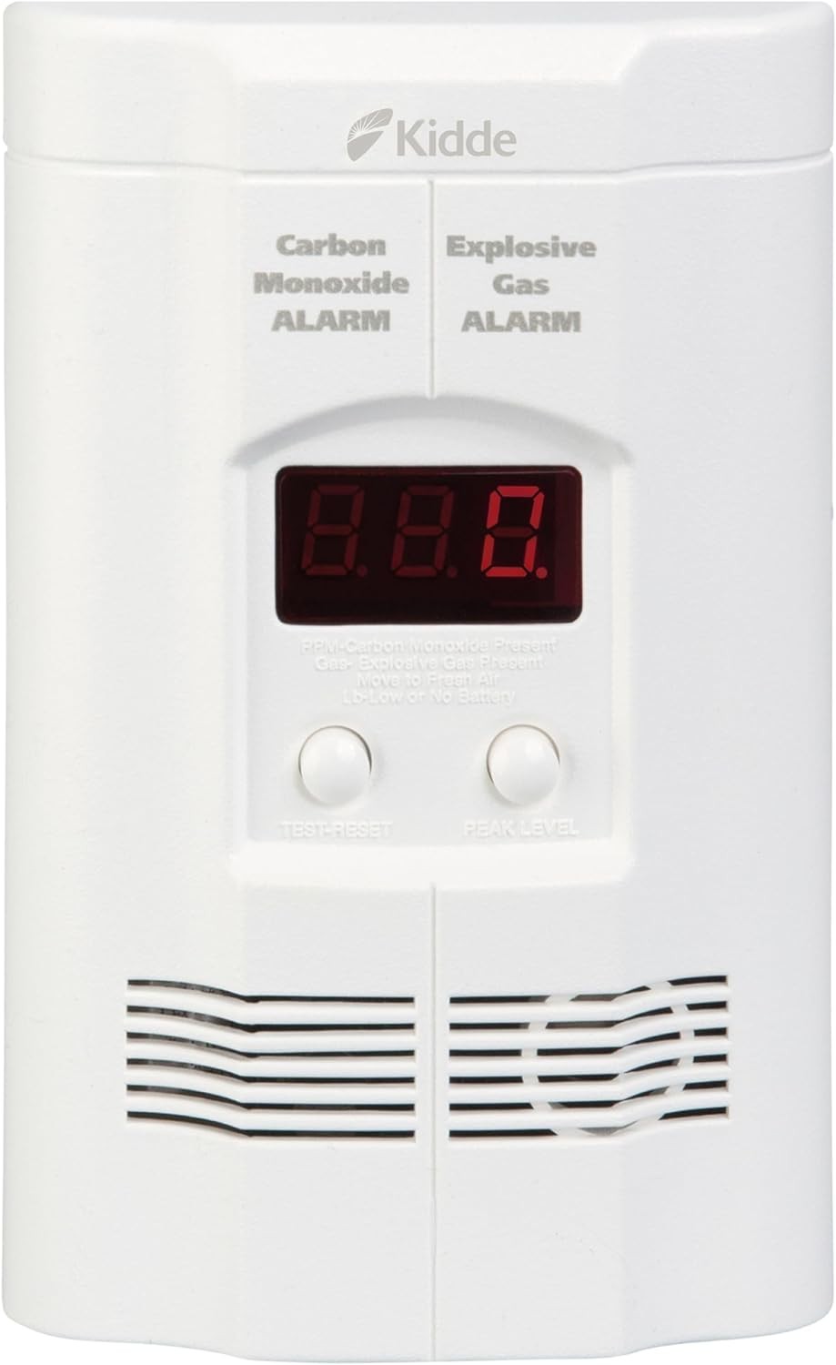 Kidde Carbon Monoxide Detector, Propane, Natural, Methane, & Explosive 