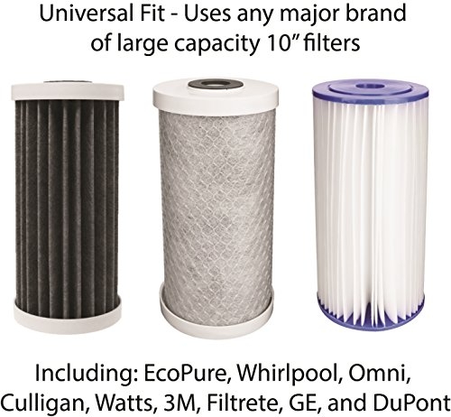 Ecopure Epwo4 Universal Large Capacity Whole Water Filter Housing-nsf 