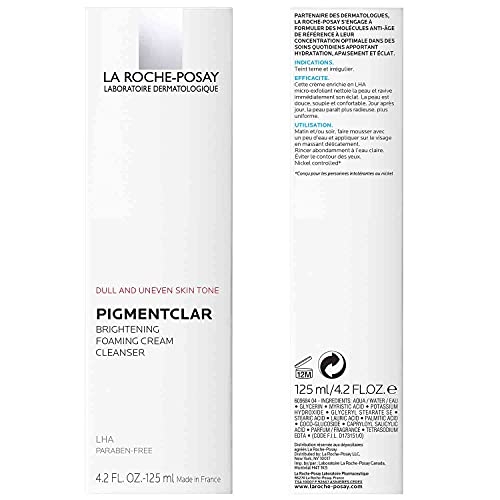 La RochePosay Pigmentclar Brightening Face Cleanser, Exfoliating Face