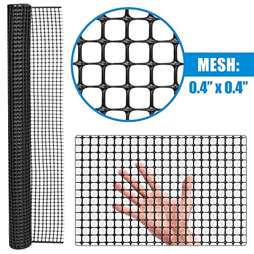 Fencer Wire Black Plastic Poultry Netting Animal & Garden Fence
