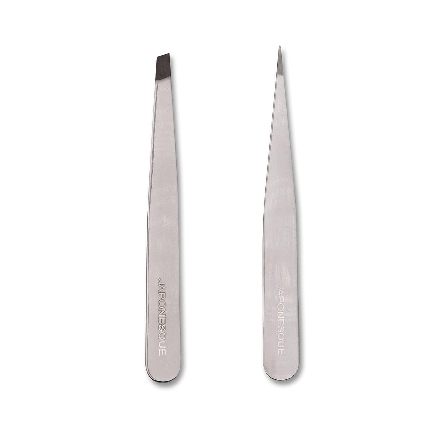JAPONESQUE Slant and Point Tweezers Set, for Defining and Shaping Brows