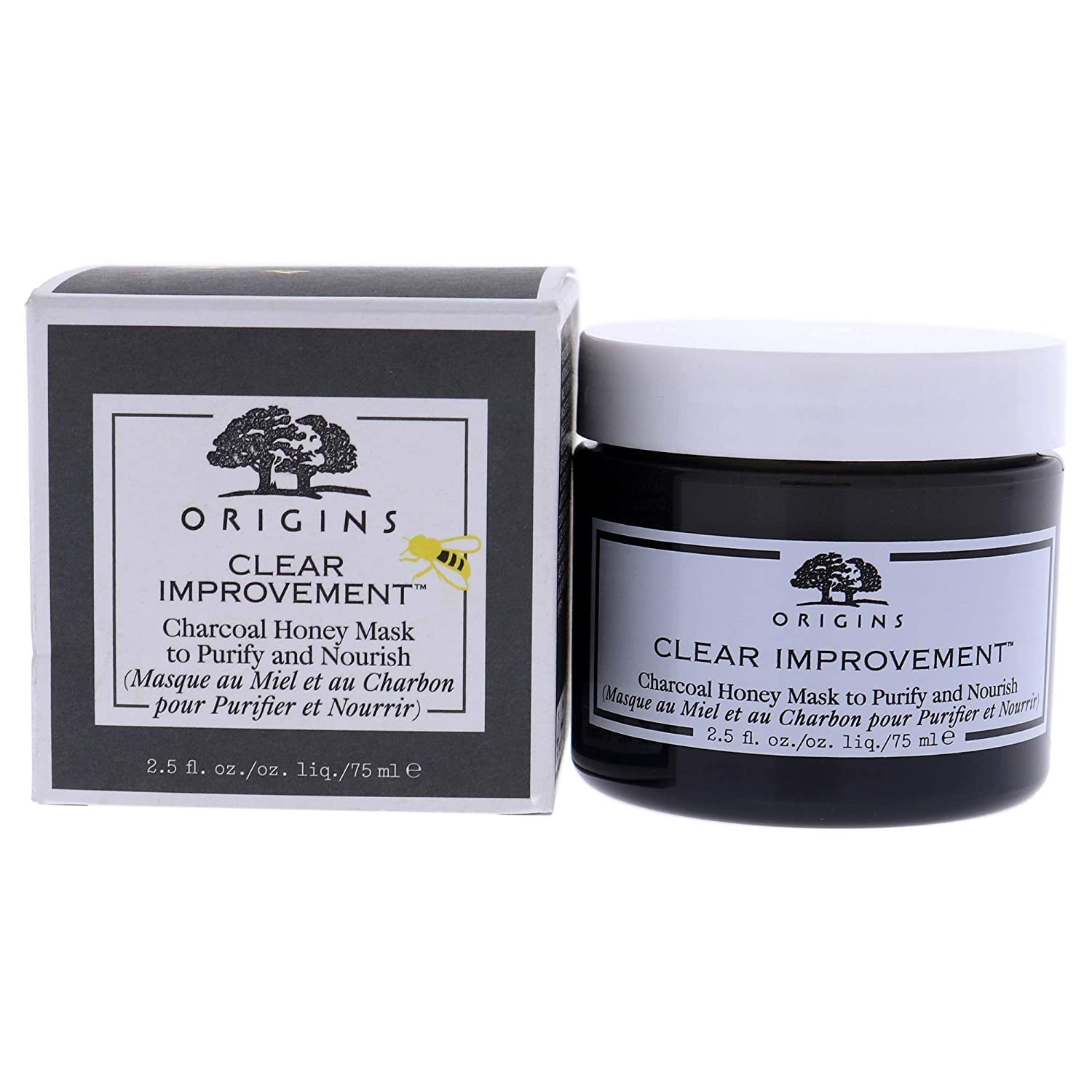 Origins Clear Improvement Charcoal Honey Mask To Purify & Nourish, 2.5 ...