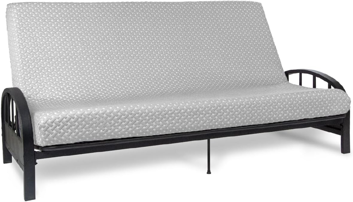 Milliard Full Size Futon Mattress, Light Grey, 71 x 52 x 6 Inch, Memory ...