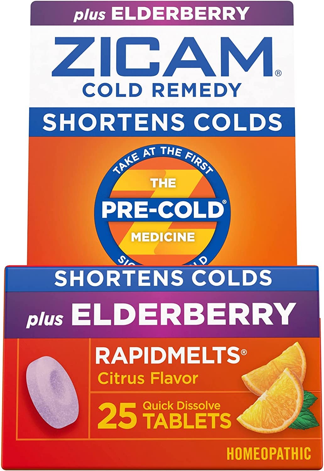 Zicam Cold Remedy Zinc RapidMelts, Elderberry Citrus Flavor