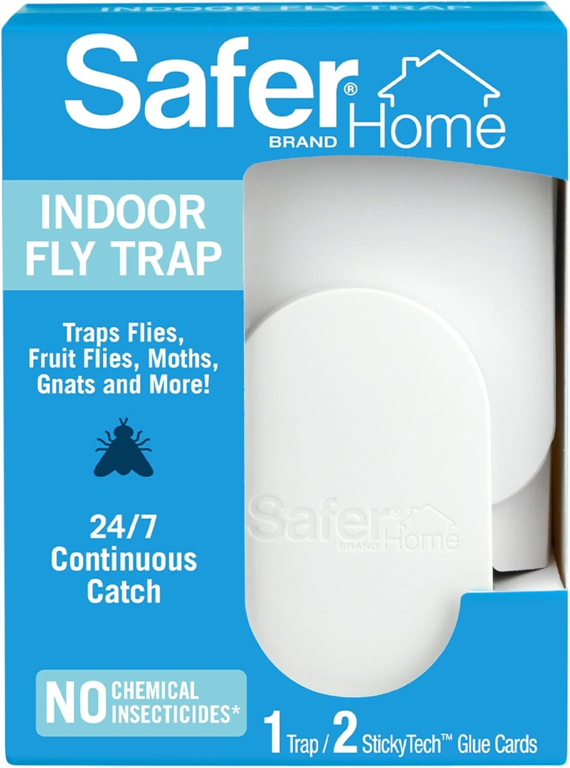 Safer Home SH502 Indoor Plug-In Fly Trap for Flies, Fruit Flies, Moths ...