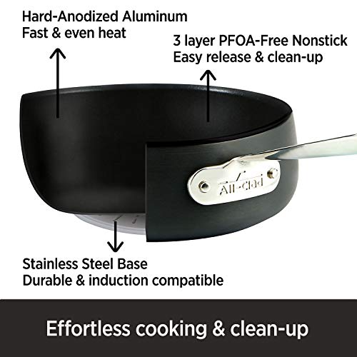 All-Clad E785SC64 HA1 Hard Anodized Nonstick Cookware Set, 10 piece Set ...