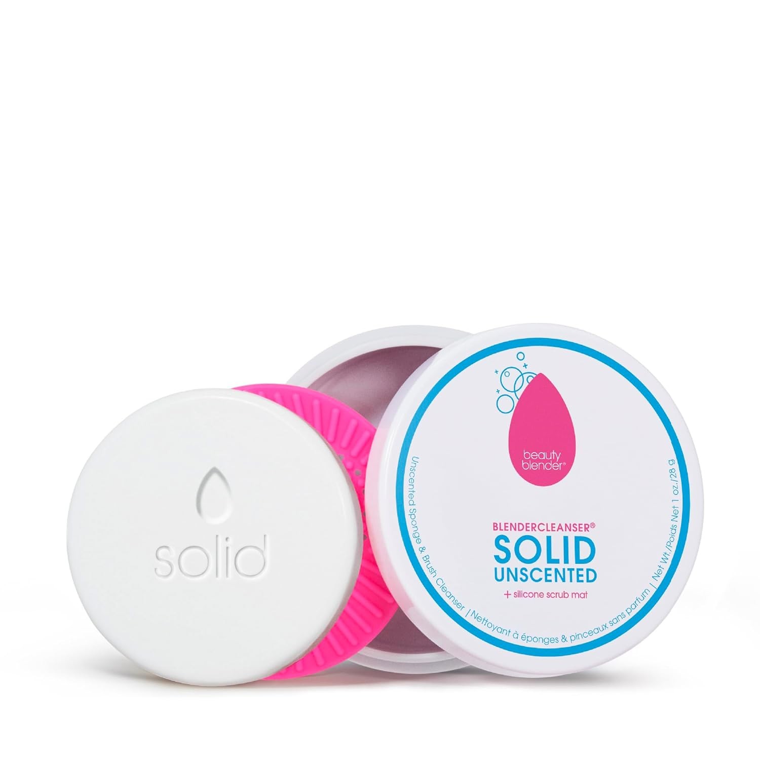 beautyblender BLENDERCLEANSER Solid, Unscented Makeup Cleaner for