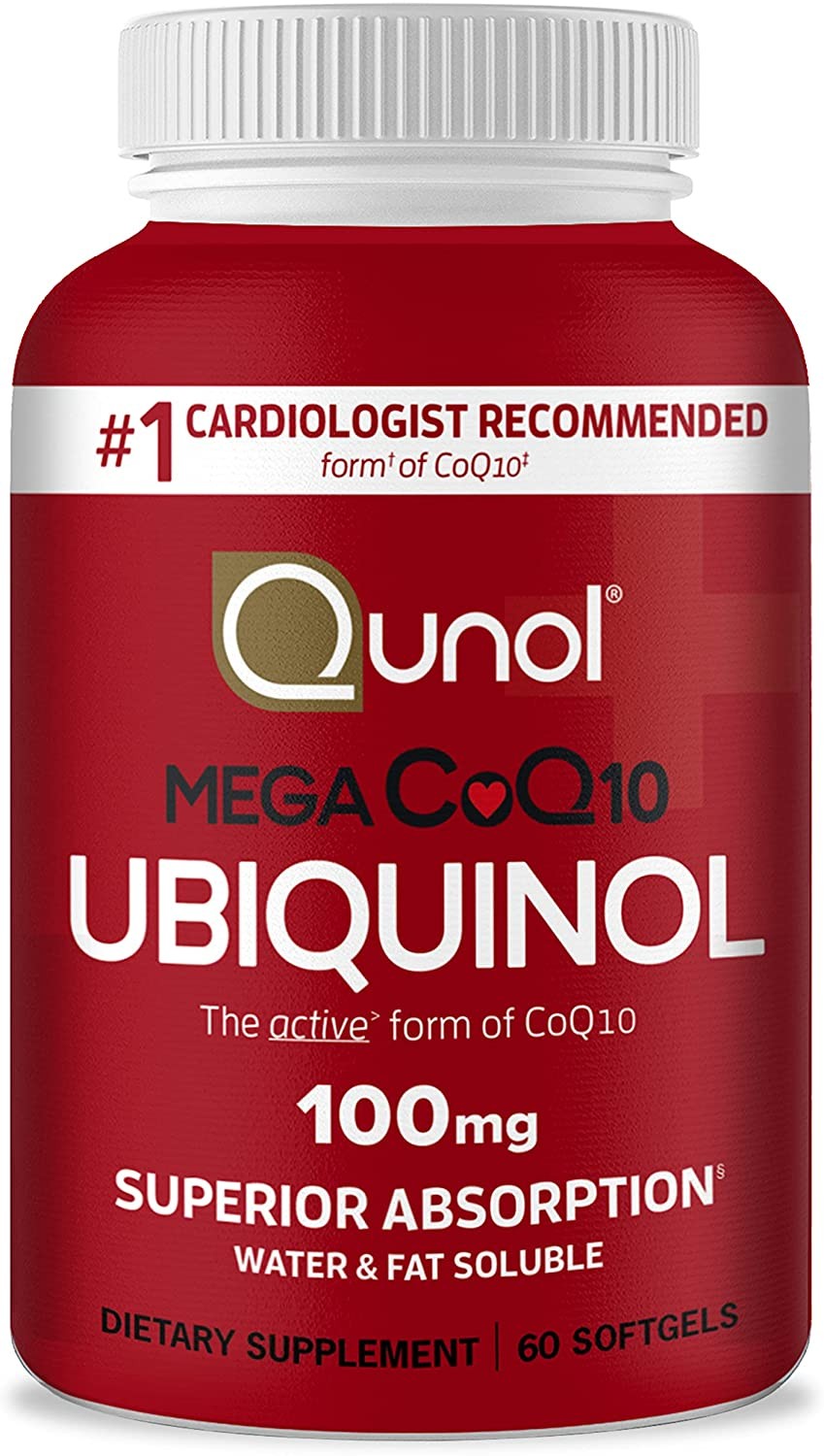 Qunol Ubiquinol CoQ10 100mg Softgels, Mega Ubiquinol 100mg Superior