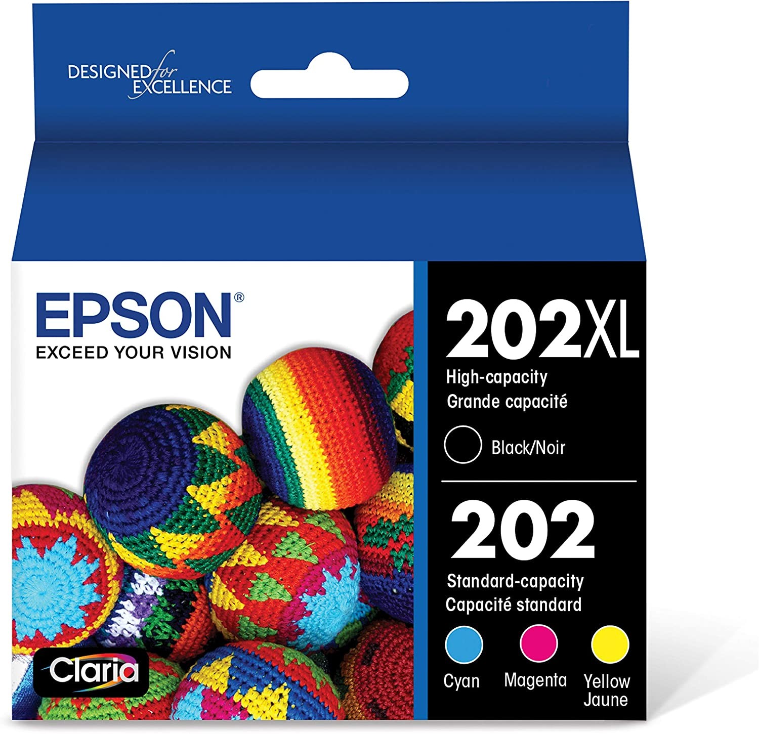 EPSON T202 Claria -Ink High Capacity Black & Standard Color -Cartridge ...