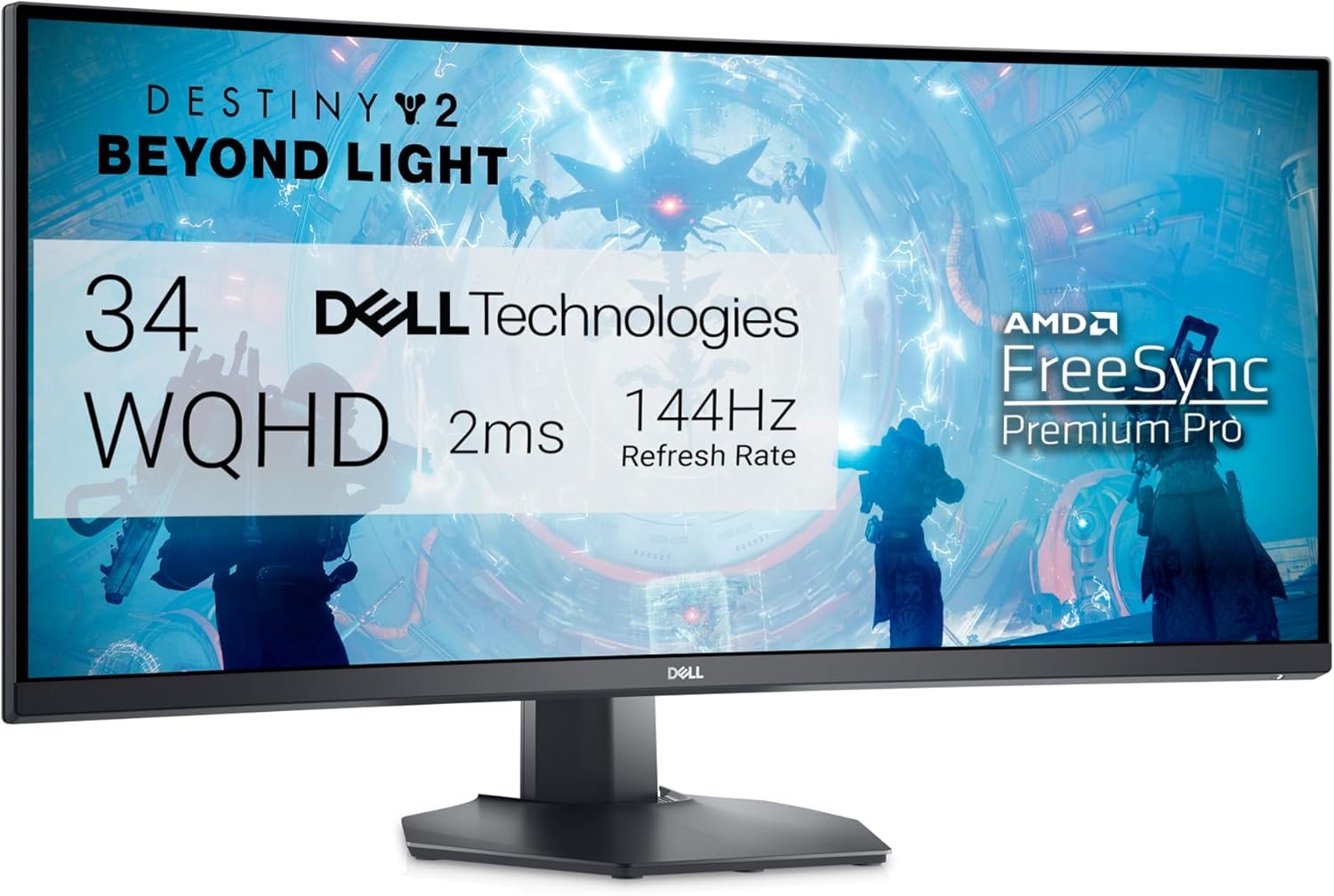 Dell S3422DWG Curved Gaming Monitor - 34 Inch 1800R Curved Screen with ...