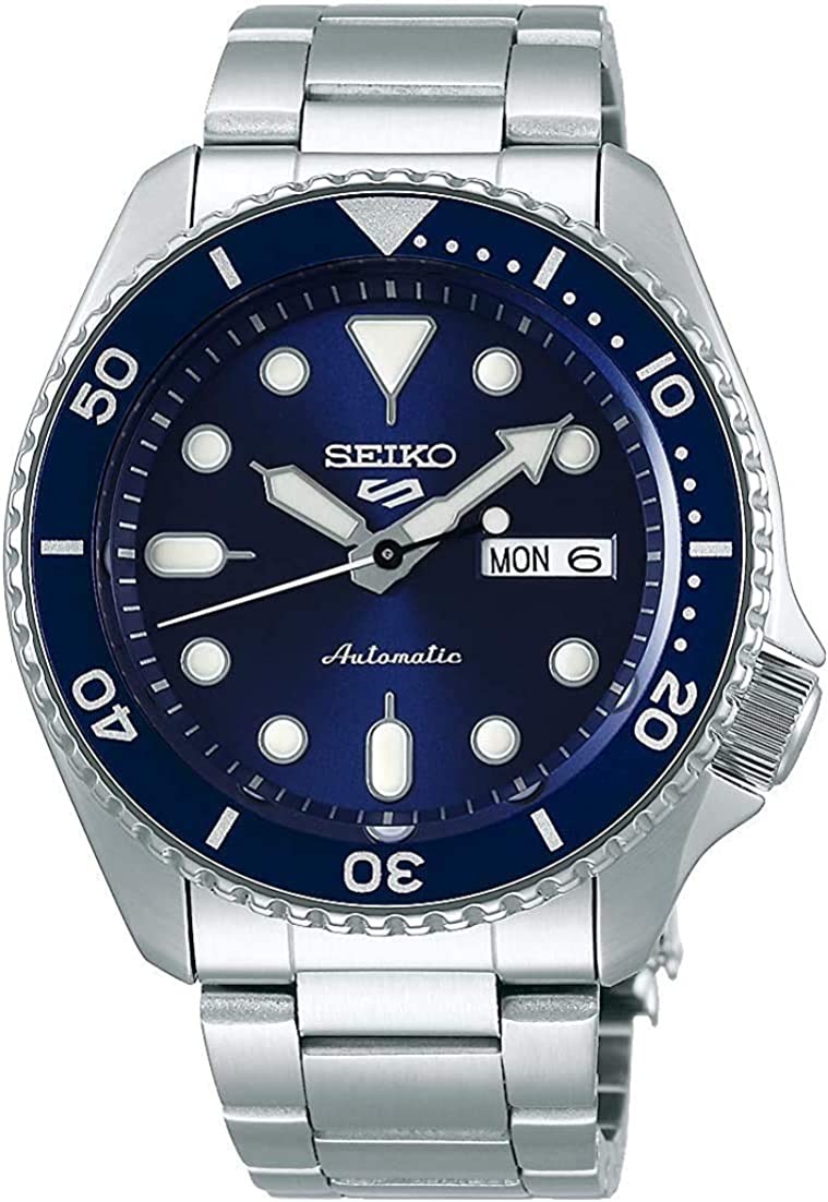 Seiko SRPD51 5 Sports Men's Watch Silver-Tone 42.5mm Stainless Steel ...