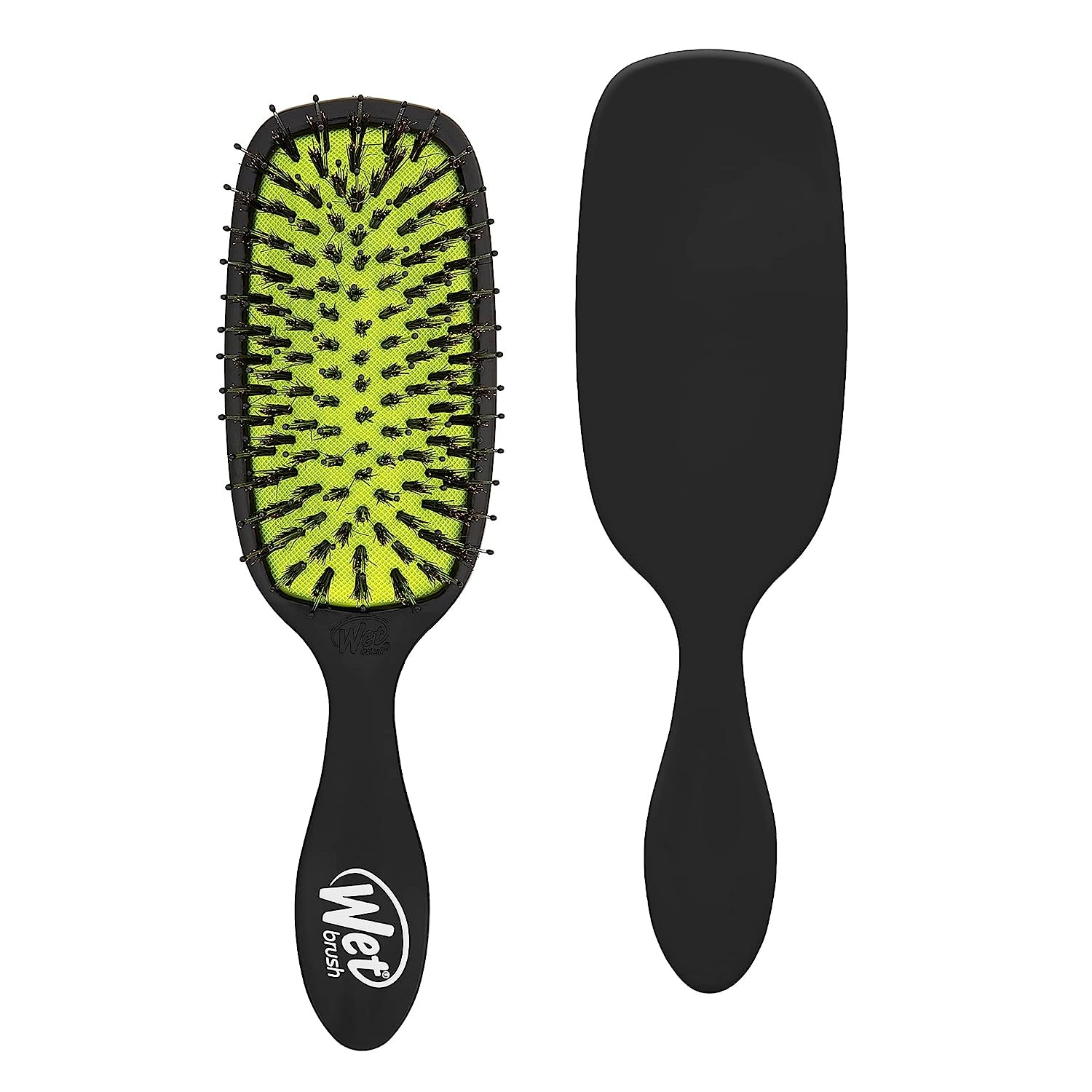 Wet Brush Shine Enhancer Paddle Hair Brush, Black Hair Detangler