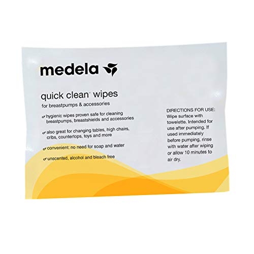 Medela Quick Clean Breast Pump And Accessory Wipes, 40 Count