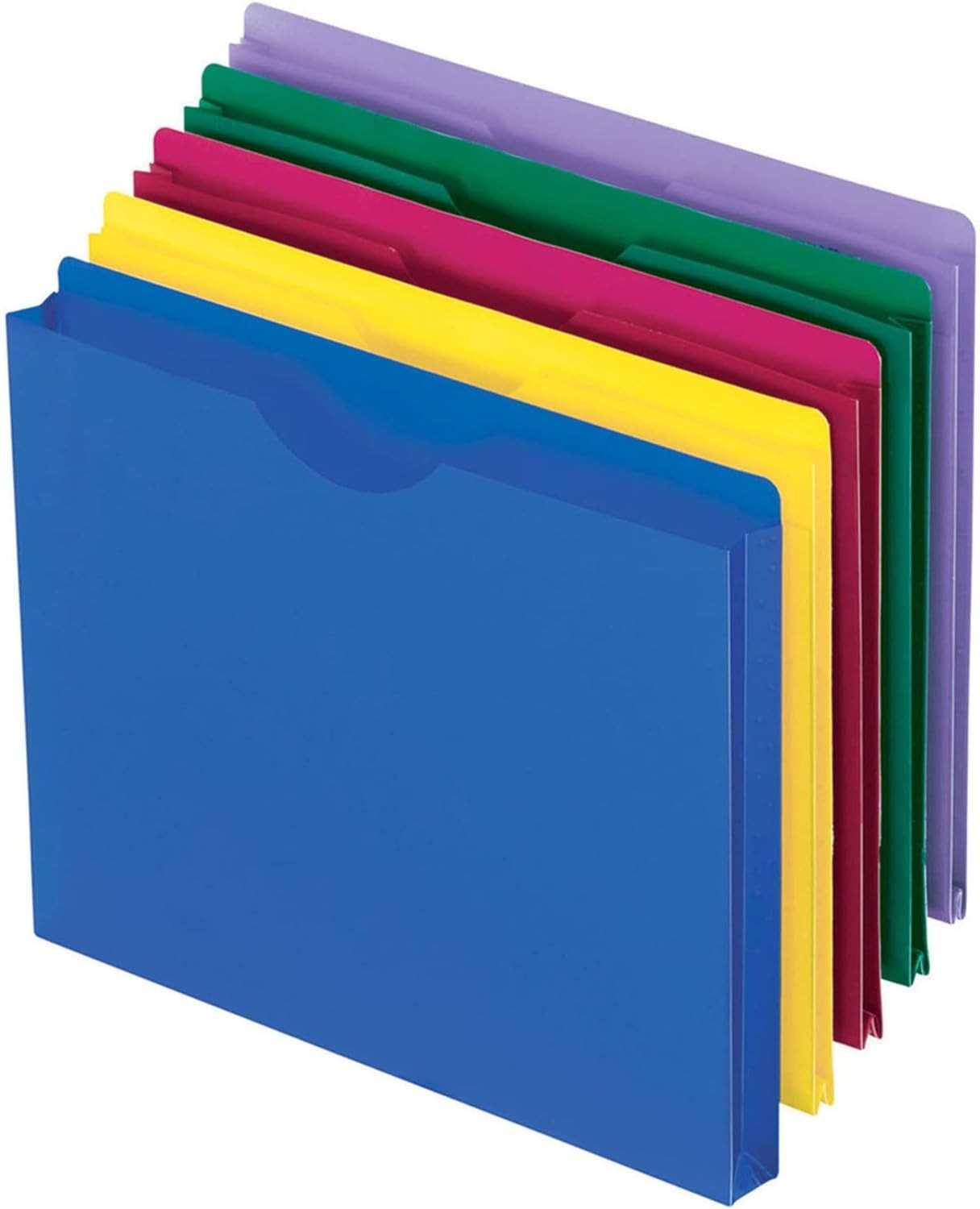 Pendaflex Translucent Poly File Jackets, Letter Size, Assorted Colors ...