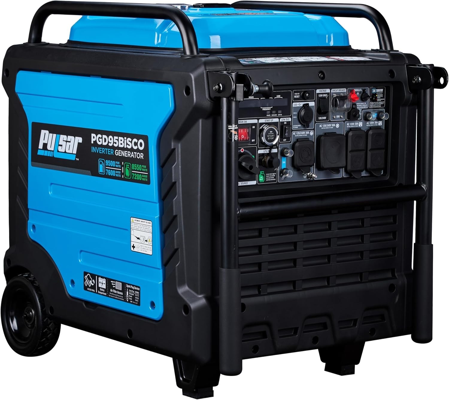 Groupe électrogène Diesel 9500W – Triphasé 400V/230V – Démarrage électrique – SDG9800S – Neuf