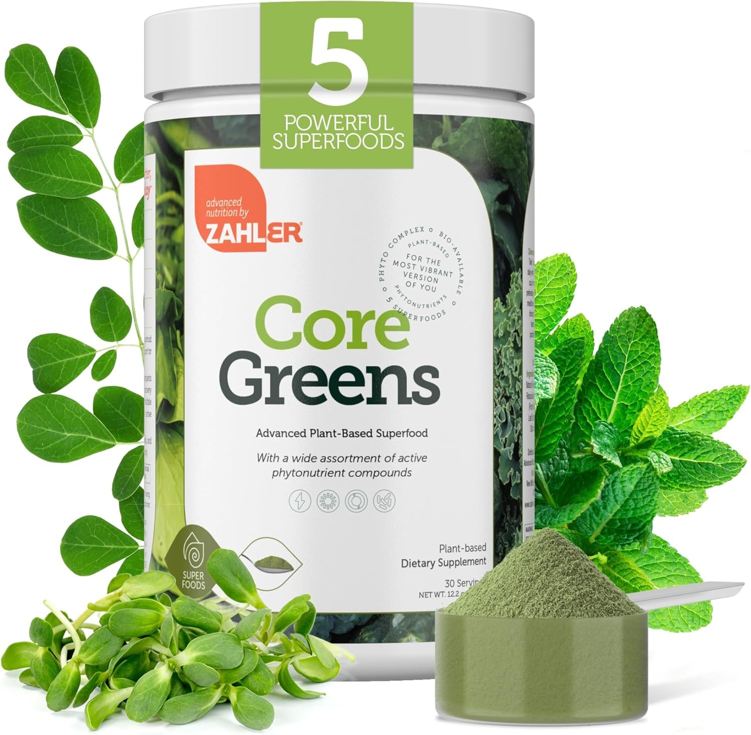 Zahler Core Greens Powder Nutrition Supplements - Superfood Powder ...