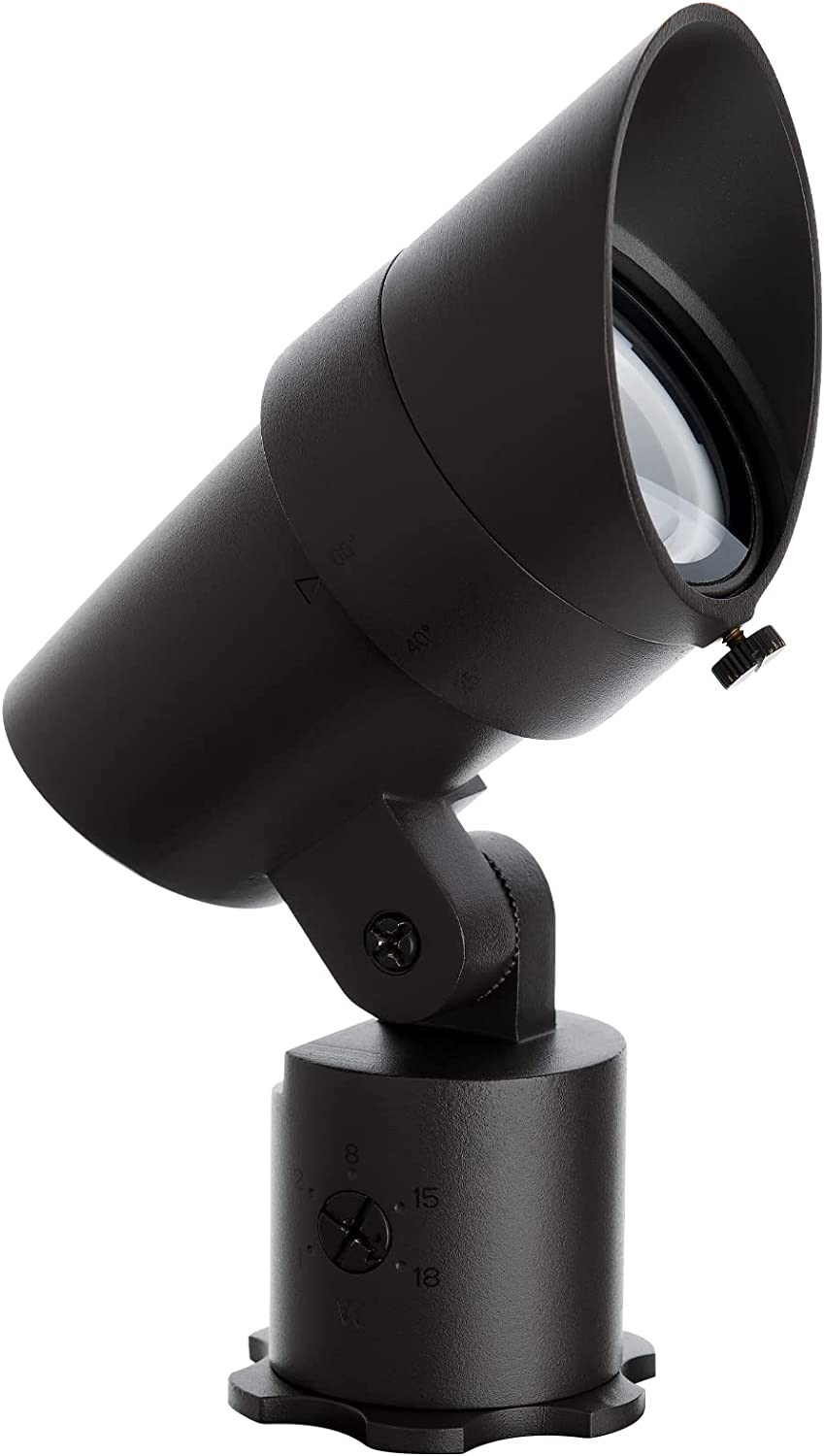 WAC 3-Inch LED Inground Well Light – 12V, Adjustable Beam (15°–60°) & Brightness, 2700K Warm White, Solid Brass/Bronze, IP67 Waterproof