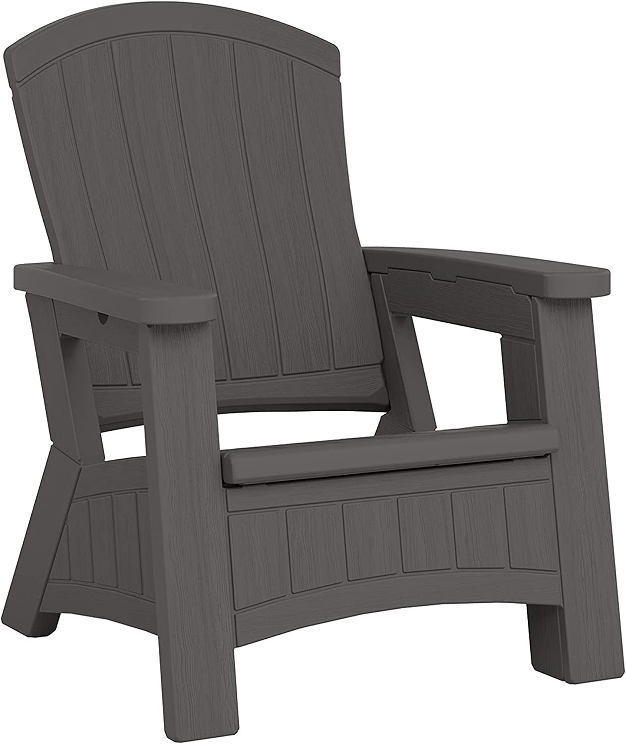 Suncast UV-Resistant Stylish Adirondack Outdoor Backyard Patio Chair ...