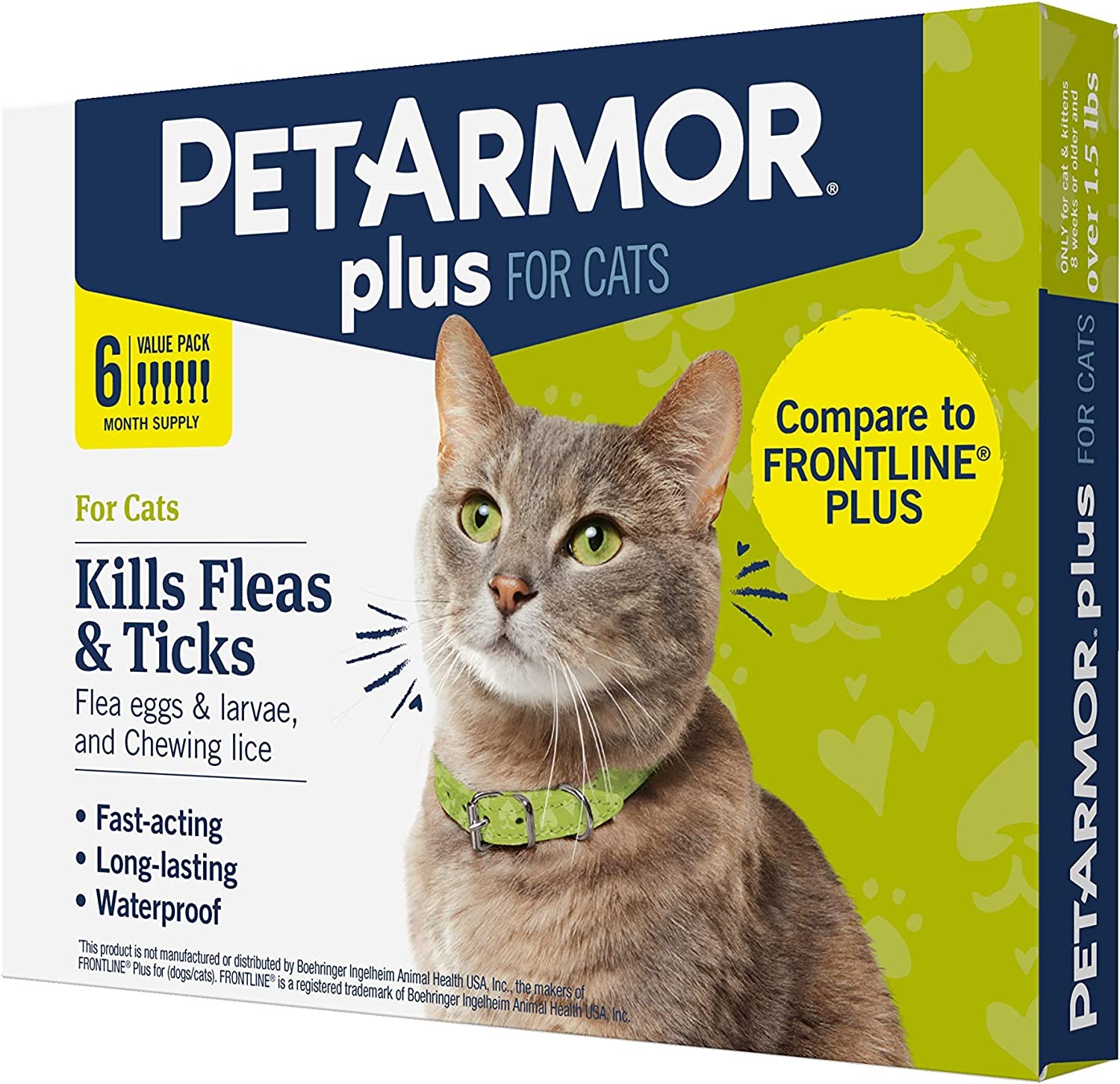 PetArmor Plus for Cats, Flea & Tick Prevention for Cats (Over 1.5 lb