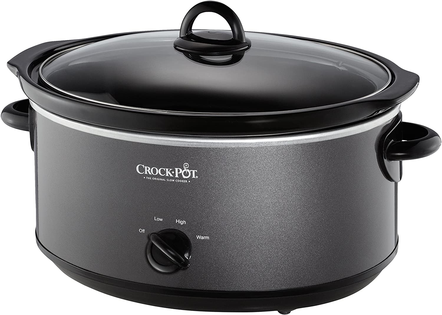 CrockPot 7 Quart Slower Cooker, Food Warmer, Charcoal (SCV700KC) Best