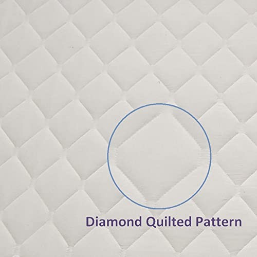 Beautyrest 100 Cotton Heated Mattress Pad Bed Warmer with 20 Heat Settings Controller, Auto