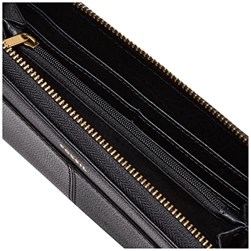 Fossil Women's Tara Leather Zip Around Clutch Wallet Best Deals and