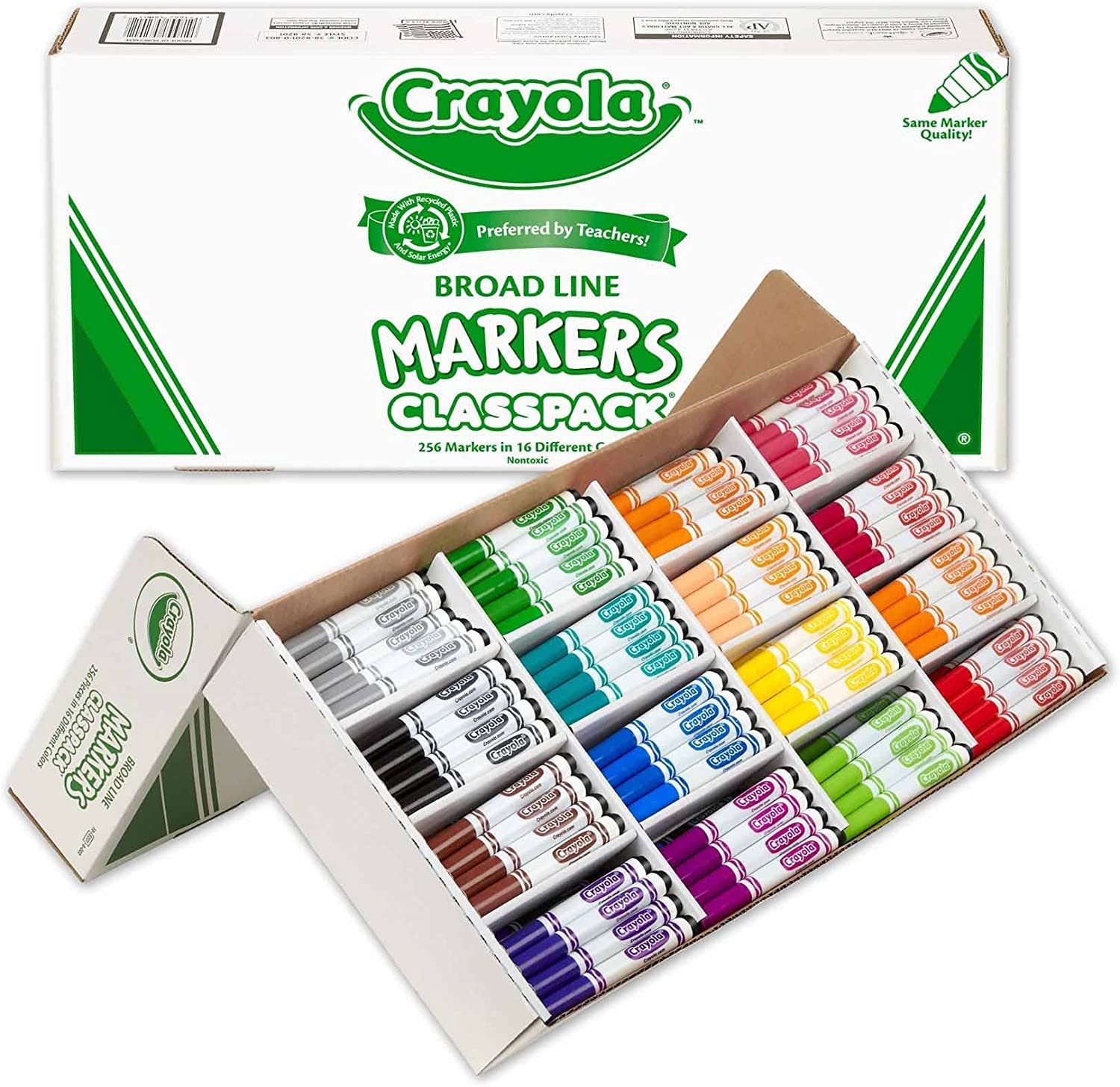 Crayola Clicks Retractable Markers (20ct), Washable Markers for Kids