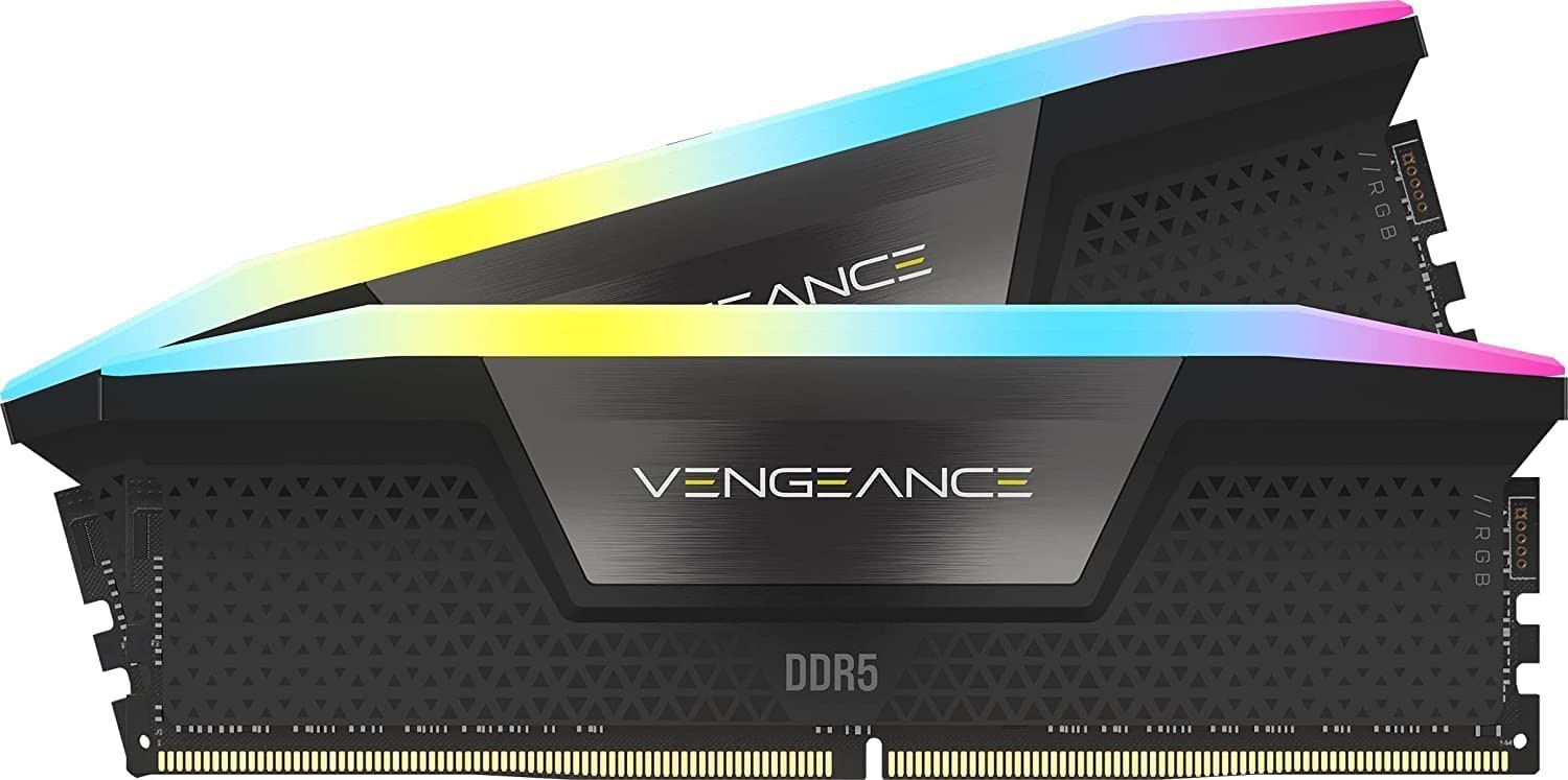 32 Go Ddr5 CORSAIR Vengeance RGB DDR5 RAM 32GB 2x16GB 6000mhz Cl36 Intel Xmp Icue Compatible Computer Memory White 446095