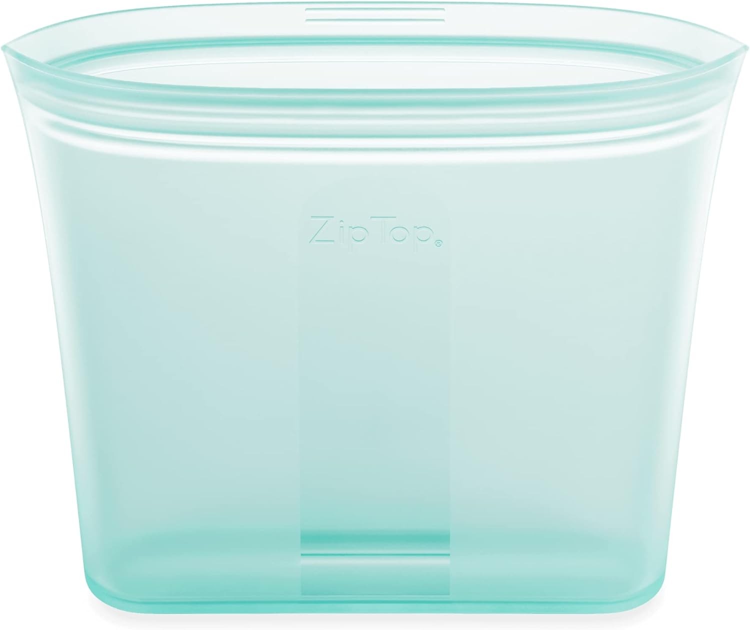 Zip Top Reusable Food Storage Bags Sandwich Bag [Teal] Silicone