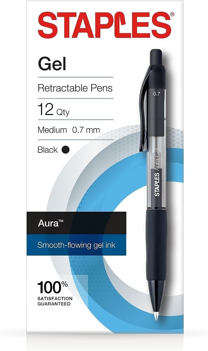 Paper Mate Gel Pen Profile Retractable Pen 0.7mm Black 4 Count - Office  Depot