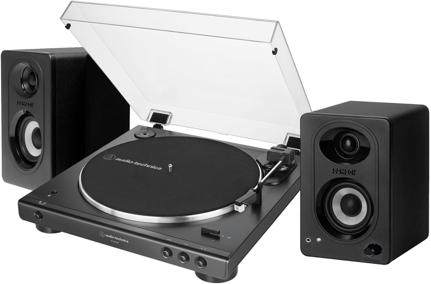 Audio-Technica AT-LP60XBT Bluetooth Stereo Turntable (Black) Bundle